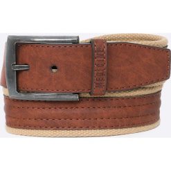 Medicine - Pasek Rock & Roll Never Ends. Brązowe paski męskie MEDICINE, w paski, z materiału, rockowe. Za 39,90 zł.