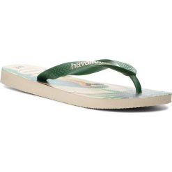 Japonki HAVAIANAS - Ipe 40003969196 Beige/Dark Green. Zielone klapki damskie Havaianas, bez wzorów, z tworzywa sztucznego, bez obcasa. Za 79,00 zł.