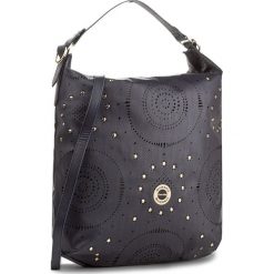 Torebka MONNARI - BAG1380-013 Navy. Brązowe torebki klasyczne damskie marki Monnari, w paski, z materiału, średnie. W wyprzedaży za 139,00 zł.