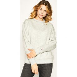 Bluza Tommy Jeans DW0DW04529. Szare bluzy damskie Tommy Jeans, xl, bez wzorów, z bawełny, bez rękawów, bez kaptura. W wyprzedaży za 249,00 zł.