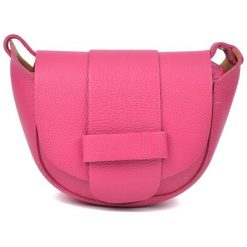 RobertaM torebka crossbody różowa. Różowe torebki klasyczne damskie Robertam, bez wzorów, eleganckie, bez dodatków. W wyprzedaży za 165,00 zł.