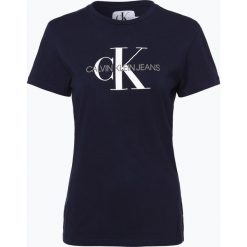 Calvin Klein Jeans - T-shirt damski, niebieski. Niebieskie t-shirty damskie Calvin Klein Jeans, xs, z nadrukiem, z bawełny. Za 179,95 zł.