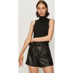 AllSaints - Top Raffi Rollneck Bodysuit. Białe bluzki damskie AllSaints, s, bez wzorów, z elastanu, z golfem. W wyprzedaży za 179,90 zł.