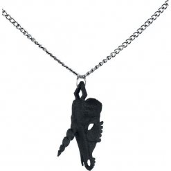 The Rogue + The Wolf Unicorn Skull Necklace Naszyjnik czarny. Czarne naszyjniki damskie marki The Rogue + The Wolf. Za 99,90 zł.
