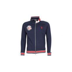 Bluzy U.S Polo Assn. HERITAGE ZIPPER FLC. Niebieskie bluzy męskie marki U.S. Polo Assn., s. Za 335,30 zł.