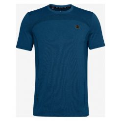 Under Armour RUSH™ Koszulka Niebieski. Niebieskie podkoszulki męskie Under Armour, l, bez wzorów, z poliesteru, bez kołnierzyka, krótkie. Za 309,95 zł.