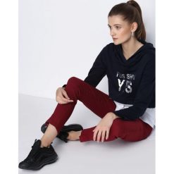 Bordowe Jegginsy With Magic. Czerwone legginsy damskie marki Born2be, xl. Za 19,99 zł.