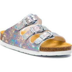 Klapki DR. BRINKMANN - 500274 S Silber 92. Szare sandały dziewczęce marki Dr. Brinkmann, ze skóry ekologicznej, bez zapięcia. Za 149,00 zł.