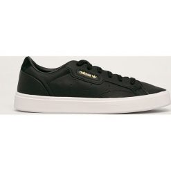 Adidas Originals - Buty skórzane Sleek Shoes. Czarne buty sportowe damskie adidas Originals, bez wzorów, ze skóry, sportowe. Za 379,90 zł.