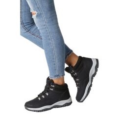 Czarne buty trekkingowe sznurowane Casu 613-1. Czarne buty trekkingowe damskie marki Casu. Za 89,99 zł.