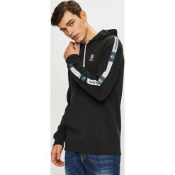 Reebok Classic - Bluza. Czarne bluzy męskie Reebok Classic, xl, z nadrukiem, z elastanu, z kapturem, bez rękawów, z kapturem. W wyprzedaży za 159,90 zł.