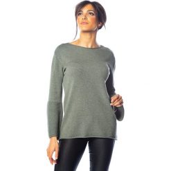 Sweter "Molly" w kolorze khaki. Brązowe swetry damskie So Cachemire, s, bez wzorów, z kaszmiru, bez rękawów, bez kaptura. W wyprzedaży za 175,95 zł.