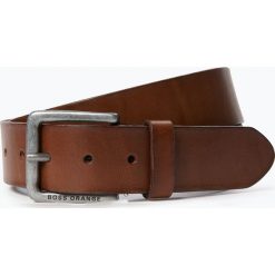 BOSS Casual - Męski pasek skórzany – Jeek, brązowy. Brązowe paski męskie marki BOSS Casual, w paski, ze skóry, casualowe. Za 229,95 zł.