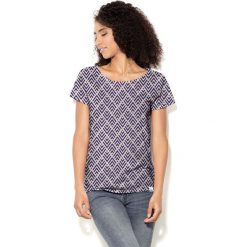 Colour Pleasure Koszulka damska CP-034 240 fioletowo-brzoskwiniowa r. XL-XXL. Fioletowe bluzki damskie marki Colour pleasure, xl. Za 70,35 zł.