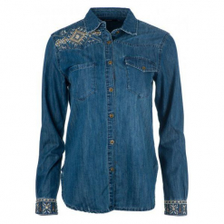 Desigual Koszula Damska Exotic Classic L Niebieski. Niebieskie koszule damskie marki Desigual, l. Za 399,00 zł.