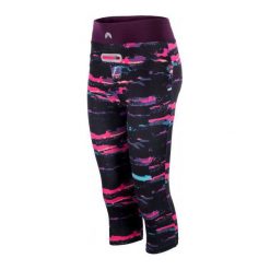 Bryczesy damskie: Elbrus Spodnie Ahore Wo’s Brush Print/Potent Purple S