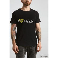 Koszulka T-SHIRT. I love cycling - my lifestyle. Czarne t-shirty męskie z nadrukiem Pakamera, m. Za 85,00 zł.