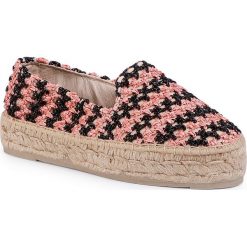 Espadryle MANEBI - Slippers D F 9.3 D0 Pink Black. Różowe espadryle damskie Manebi, bez wzorów, z tworzywa sztucznego, bez obcasa. W wyprzedaży za 289,00 zł.