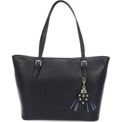 Skórzany shopper bag w kolorze czarnym - 40 x 50 x 14 cm. Czarne torby na zakupy damskie marki Black Bags, ze skóry, na ramię. W wyprzedaży za 368,95 zł.