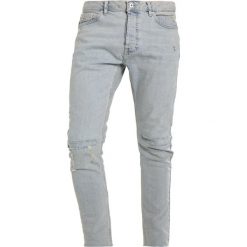 Topman NECKER RIP REPAIR Jeansy Slim Fit blue. Niebieskie jeansy męskie relaxed fit marki Topman. Za 249,00 zł.
