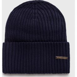 Trussardi Jeans - Czapka. Czarne czapki zimowe damskie Trussardi Jeans, z dzianiny. Za 189,90 zł.