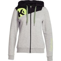 Bluzy damskie: Kempa CAUTION WOMEN Bluza rozpinana light grau melange/schwarz