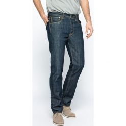 Levi's - Jeansy 501 Marlon Regular Fit. Niebieskie jeansy męskie Levi's®, s, z aplikacjami, klasyczne, z obniżonym stanem. Za 359,90 zł.