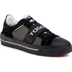 Trampki TOGOSHI - TG-12-04-000170 601. Czarne półbuty męskie Togoshi, bez wzorów, ze skóry, bez zapięcia. Za 459,00 zł.