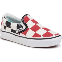 Tenisówki VANS - Comfycush Slip-On VN0A4U1SXWD1 (Big Checker) Red/Black. Czerwone trampki chłopięce Vans, bez wzorów, z materiału, bez zapięcia. W wyprzedaży za 179,00 zł.