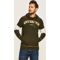 Produkt by Jack & Jones - Bluza. Niebieskie bluzy męskie PRODUKT by Jack & Jones, xl, z aplikacjami, z bawełny, z kapturem, bez rękawów, z kapturem. Za 139,90 zł.