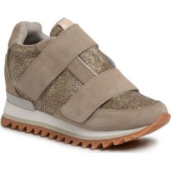 Sneakersy GIOSEPPO - 46893 Beige. Brązowe półbuty damskie Gioseppo, na co dzień, bez wzorów, ze skóry, bez obcasa, na koturnie, bez zapięcia. W wyprzedaży za 229,00 zł.