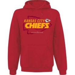 Bluzy męskie: NFL Kansas City Chiefs Bluza z kapturem czerwony