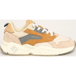 Gant - Buty Nicewill. Brązowe buty sportowe damskie GANT, bez wzorów, ze skóry, sportowe. Za 529,90 zł.