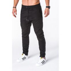 SPODNIE MĘSKIE JOGGERY P670 - CZARNE. Czarne joggery męskie Ombre Clothing. Za 75,00 zł.