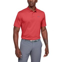 Under Armour Performance Polo Koszulka Czerwony. Czerwone podkoszulki męskie Under Armour, xl, bez wzorów, z elastanu, bez rękawów. Za 257,95 zł.