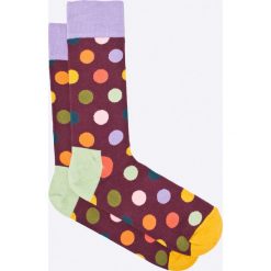 Happy Socks - Skarpety Big Dot. Szare skarpetki męskie marki Happy Socks, z bawełny. W wyprzedaży za 27,90 zł.