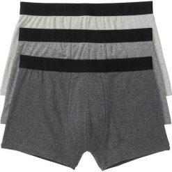 Bokserki (3 pary) bonprix jasnoszary melanż + szary melanż + antracytowy melanż. Bokserki męskie bonprix. Za 50,97 zł.