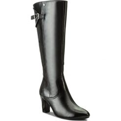 Kozaki CAPRICE - 9-25532-29 Black Nappa 022. Czarne bez kategorii marki Caprice, z materiału, przed kolano, na wysokim obcasie, na obcasie. W wyprzedaży za 349,00 zł.
