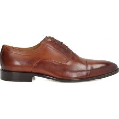 Buty wizytowe męskie: Brązowe półbuty męskie