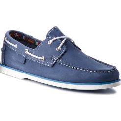 Derby męskie: Półbuty LA MARINE - Catamaran Blue White