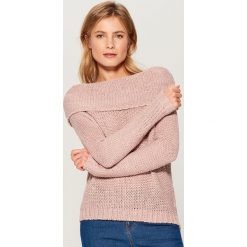 Sweter z wełną - Różowy. Różowe bez kategorii marki Mohito, s, z wełny. Za 89,99 zł.