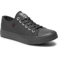Trampki BIG STAR - EE274393 Dk.Grey. Szare półbuty damskie BIG STAR, bez wzorów, z gumy, bez zapięcia. Za 109,00 zł.