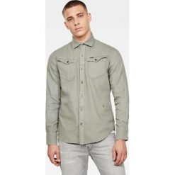 G-Star Raw - Koszula. Zielone koszule męskie G-Star RAW, s, bez wzorów, z bawełny, klasyczne, z klasycznym kołnierzykiem, z długim rękawem. Za 419,90 zł.