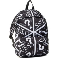 Plecak GUESS - HBDAM1 PU202 JBLK. Czarne plecaki męskie Guess, z aplikacjami, z materiału. W wyprzedaży za 179,00 zł.