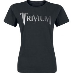Bluzki asymetryczne: Trivium Classic Logo Koszulka damska czarny