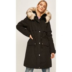 Vila - Parka. Czarne kurtki damskie Vila, z bawełny, długie. W wyprzedaży za 359,90 zł.
