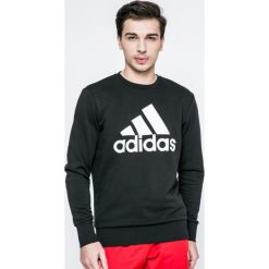 Adidas Performance - Bluza. Czarne bluzy męskie marki adidas Performance, xl, z nadrukiem, z bawełny, bez kaptura. W wyprzedaży za 179,90 zł.