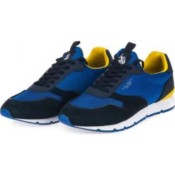 U.S. POLO ASSN. tenisówki męskie Bolt 43 ciemnoniebieskie. Niebieskie trampki męskie U.S. Polo Assn., bez wzorów, bez zapięcia. Za 369,00 zł.