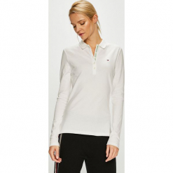 Tommy Hilfiger - Bluzka. Szare bluzki asymetryczne TOMMY HILFIGER, l, z bawełny, casualowe, z krótkim rękawem. Za 269,90 zł.