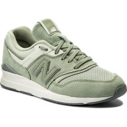 Sneakersy NEW BALANCE - WL697CO Zielony. Zielone półbuty damskie New Balance, z zamszu. W wyprzedaży za 289,00 zł.